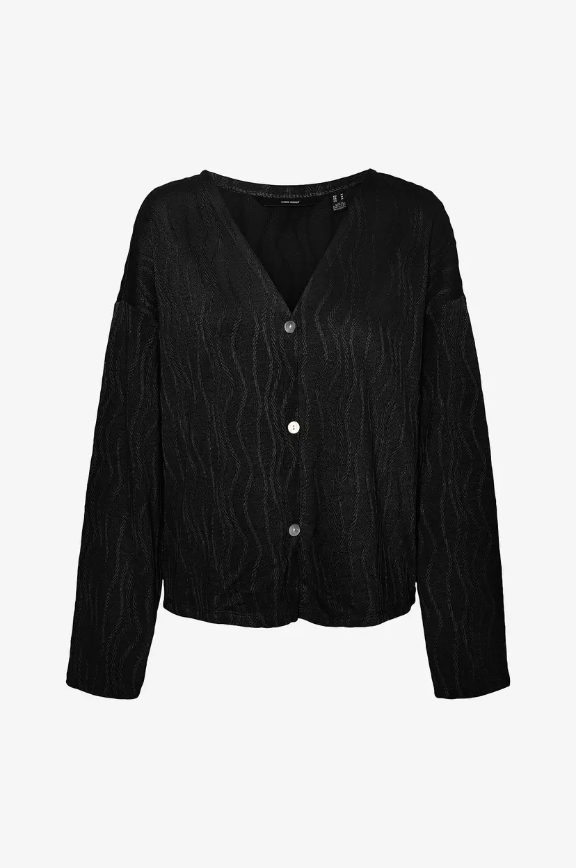 Vero Moda Kardigan vmEllie LS Cardigan Jrs - Svart