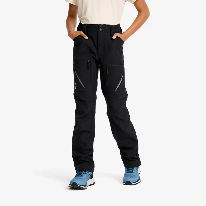 RevolutionRace Hiball Softshell Pants Teens Black