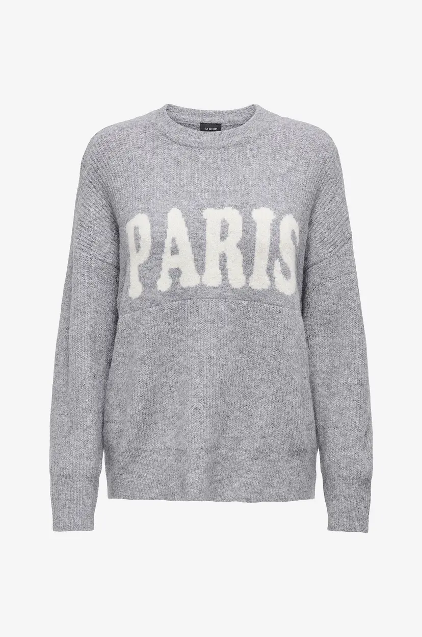 ONLY Pullover onlJerico L/S - Grå