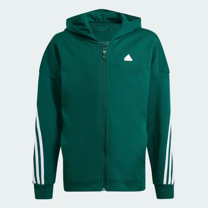 Adidas Future Icons 3-Stripes Full-Zip Hooded Treningsoverdel