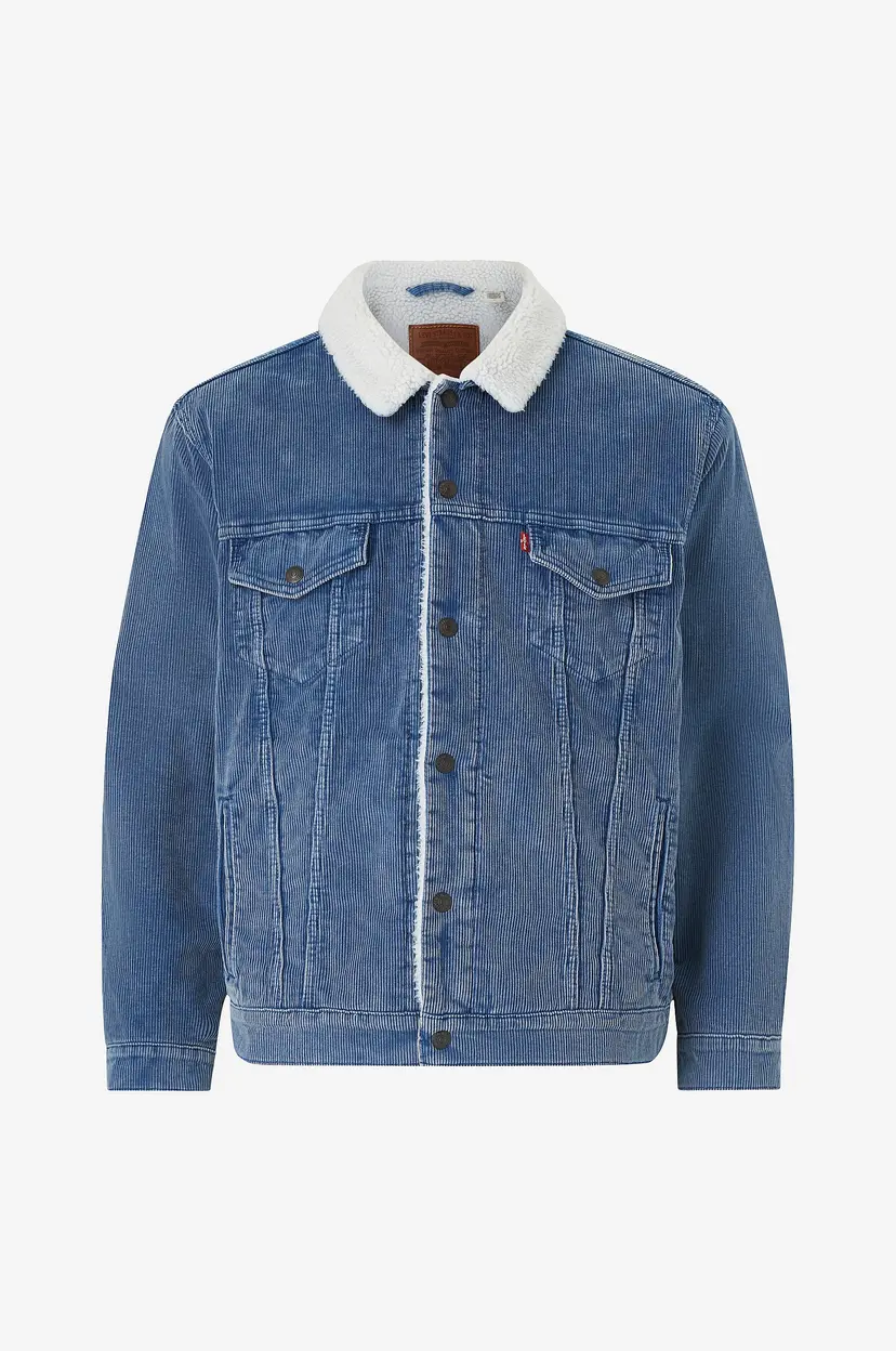 Levi's Kordfløyelsjakke Relaxed Fit Sherpa Trkr - Blå
