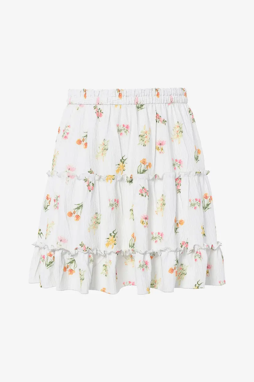 Pieces Skjørt pcEmma HW Short Skirt Wvn - Hvit