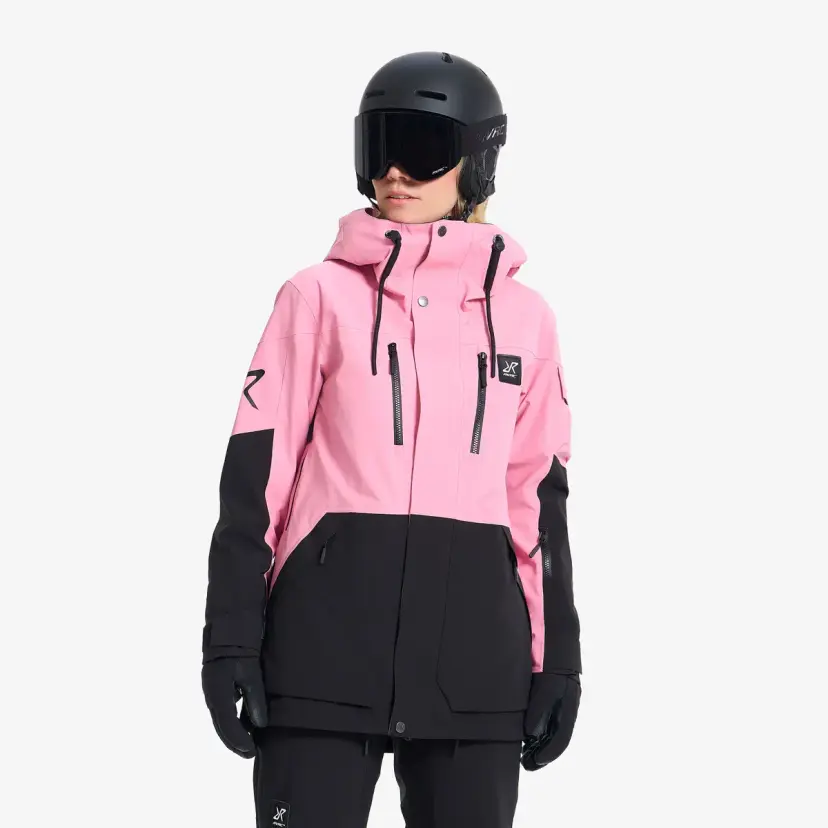 RevolutionRace AccXel 2L Ski Jacket Dame Cashmere Rose/Black