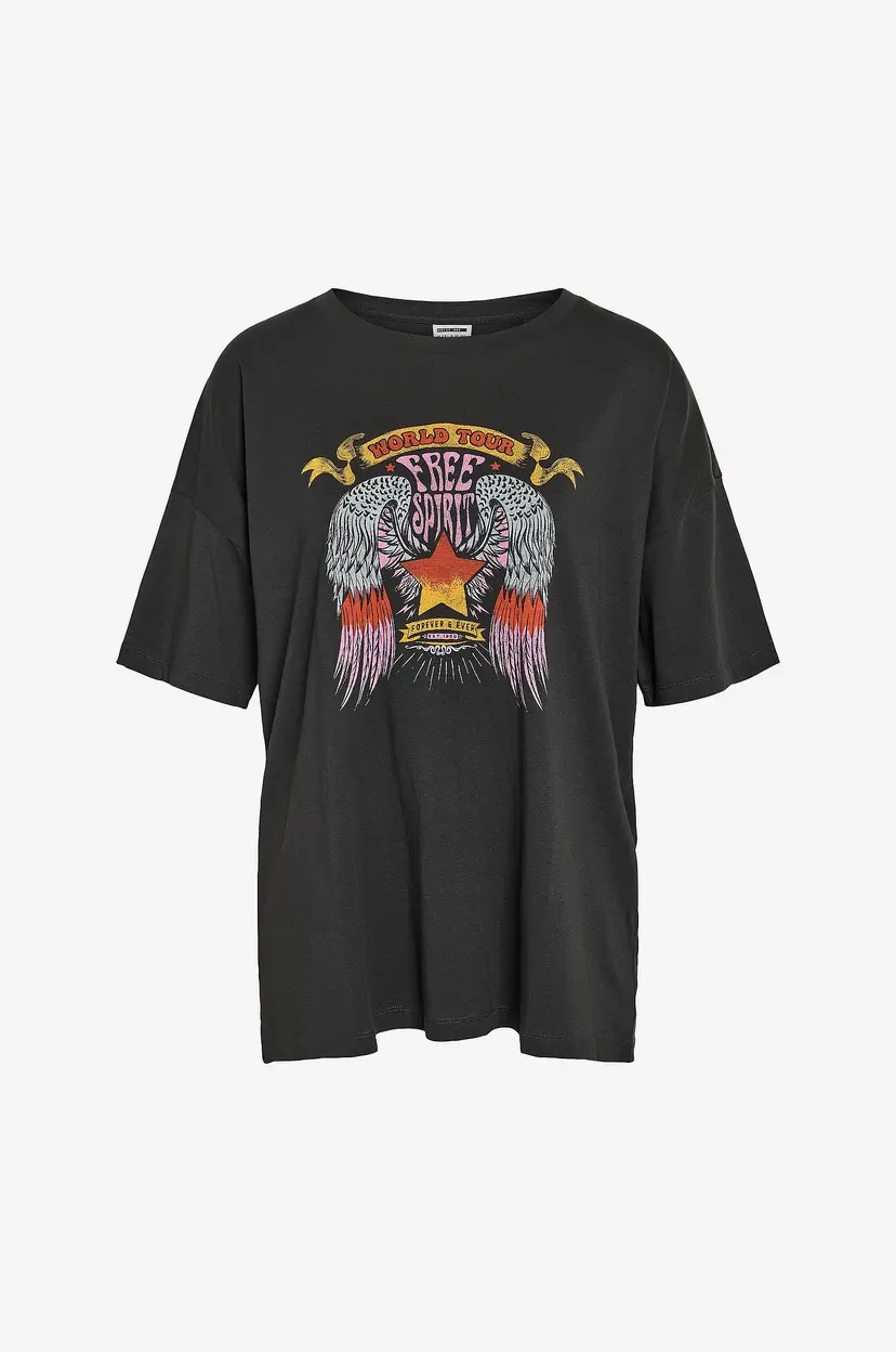 Noisy May T-skjorte nmIda S/S Vintage Print T-shirt Jrs - Grå