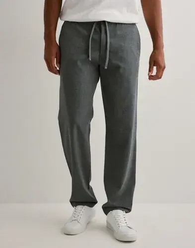 Selected Men Selected Men SLH196-Straight Robert String Pant Slacks Grå