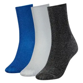 Tommy Hilfiger Tommy Hilfiger Strømper 3P Women Glitter Gifting Sock Mixed One Size Dame