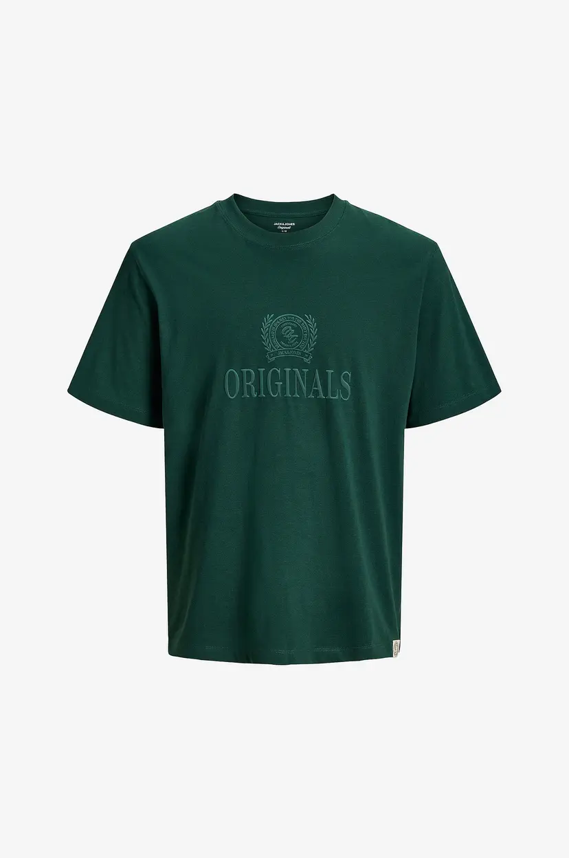 Jack & Jones Plus T-skjorte Jorfrederiksberg Monogram Tee Ss Cn - Grønn