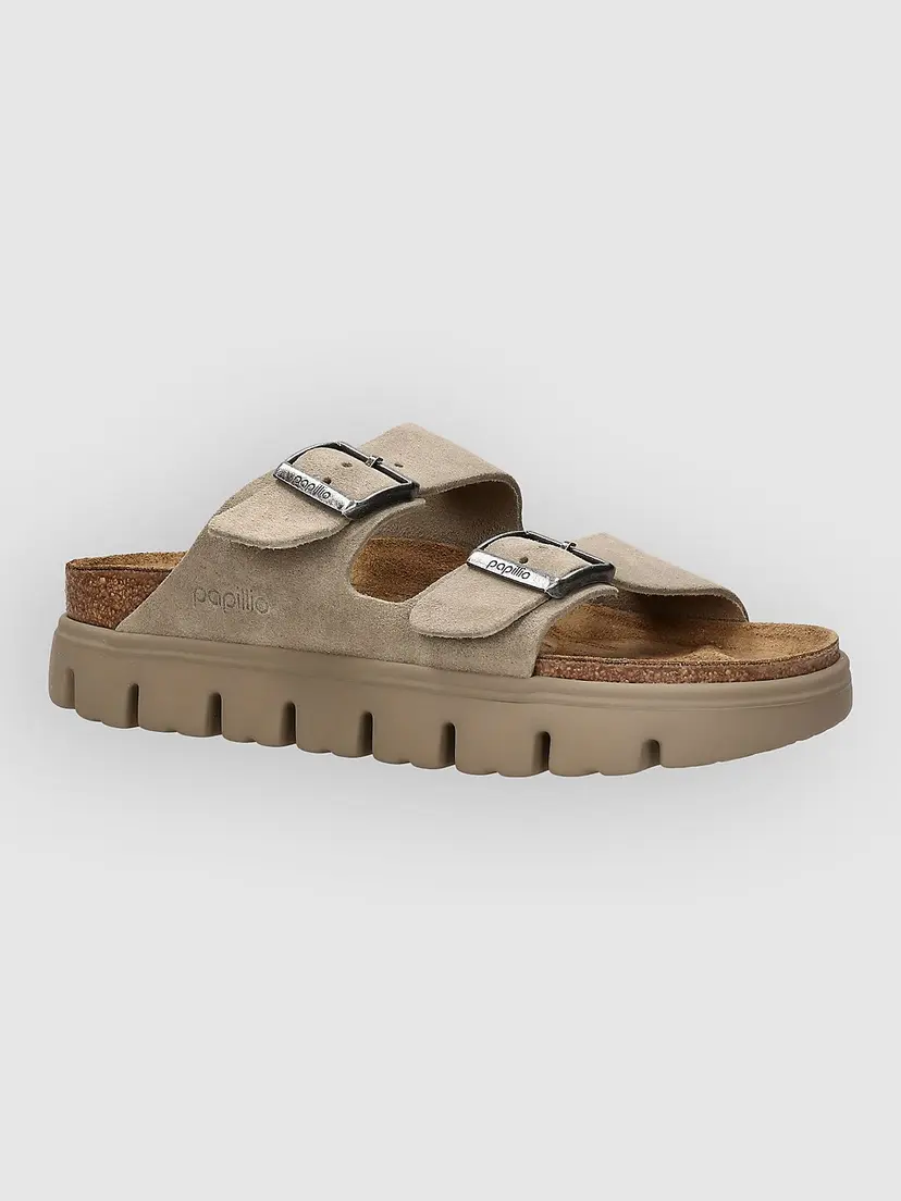 Birkenstock Birkenstock Papillio Arizona Chunky Suede Leathe Sandaler brun