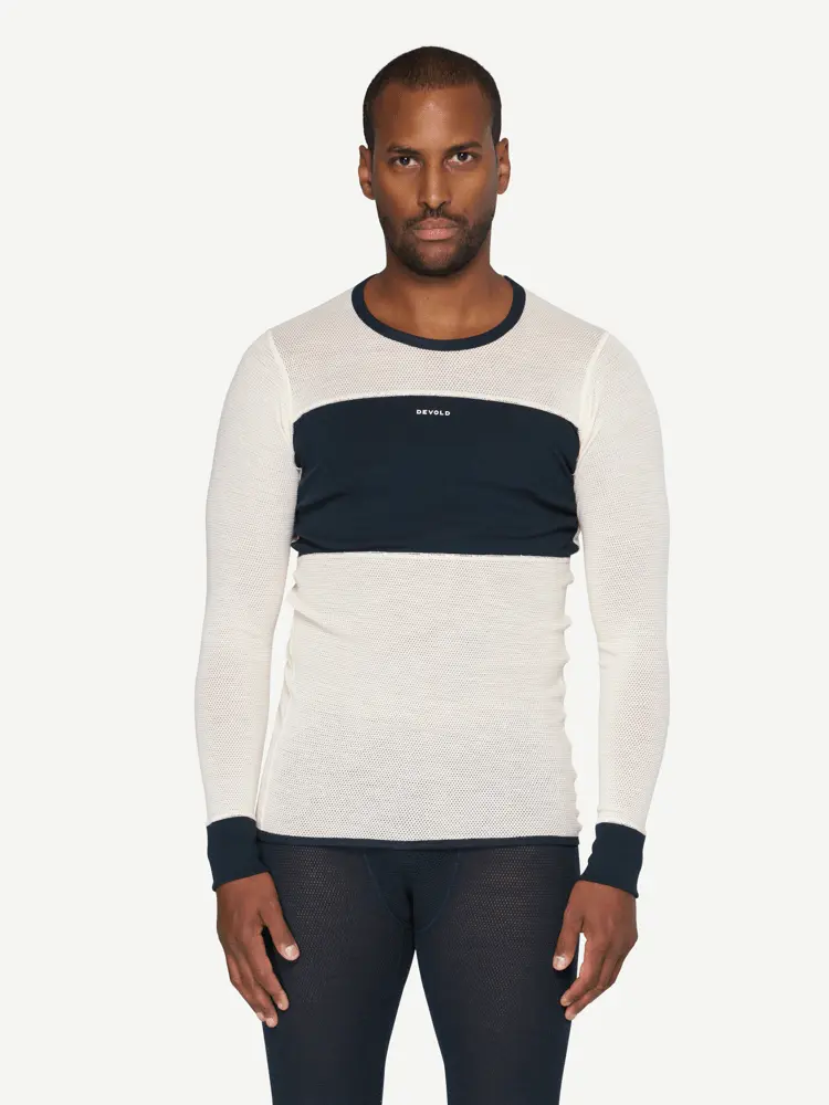 Devold Devold - Wool Mesh 190 Ulltrøye Herre - Large - Blå
