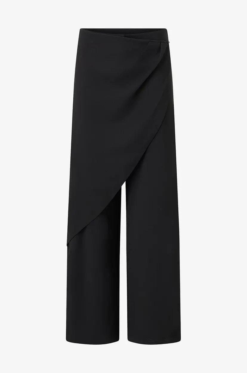 Gina Tricot Bukser Wrap trousers - Svart