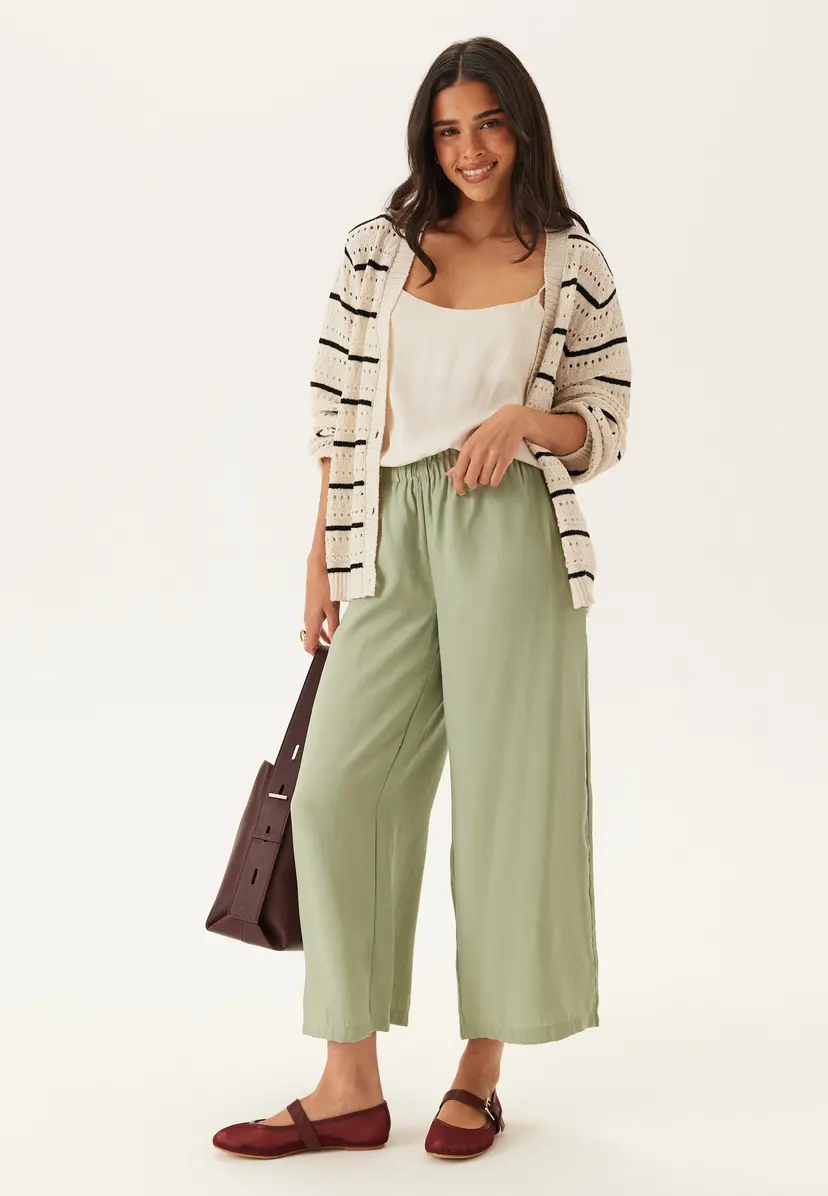 Bubbleroom Wide Ankle Modal Trousers