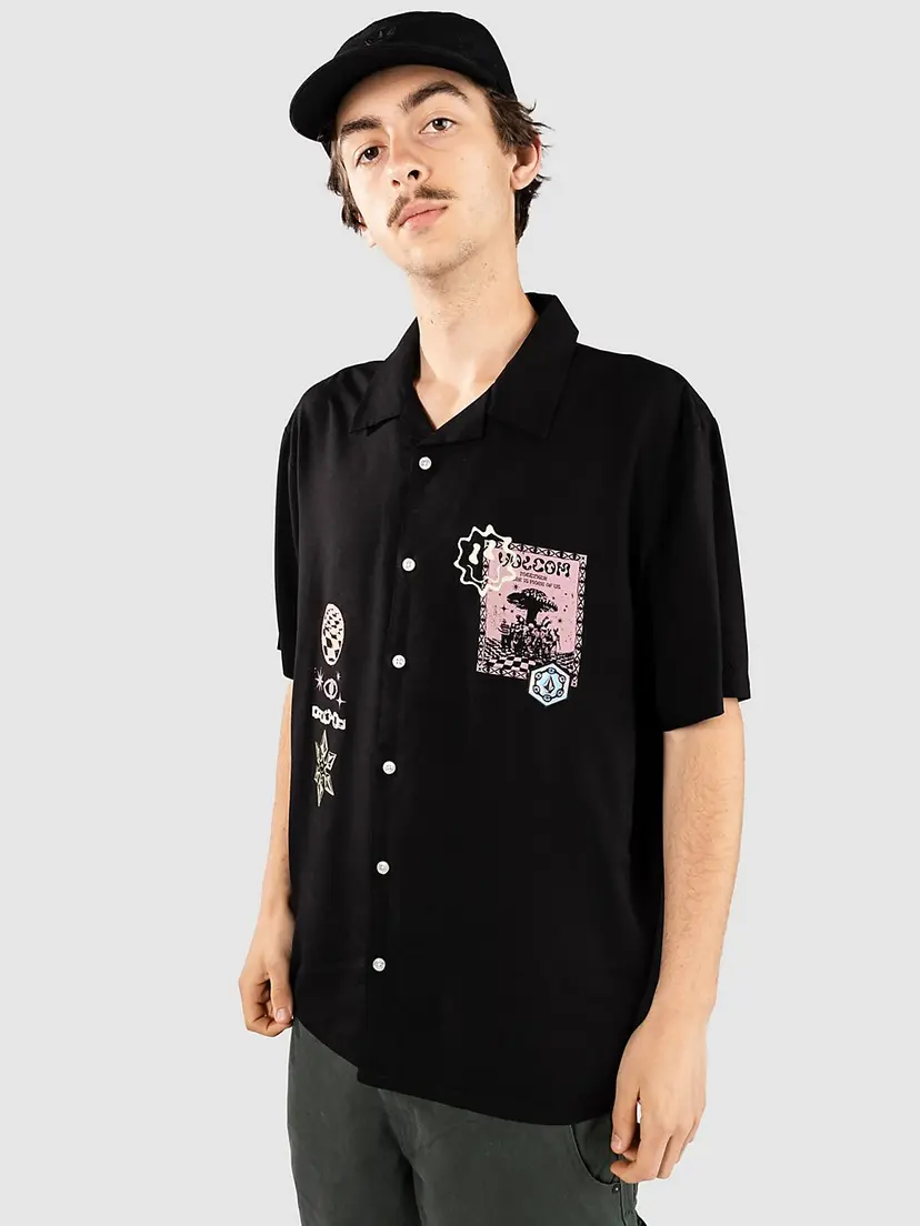 Volcom Volcom Fa F Rygalski Woven Skjorte svart