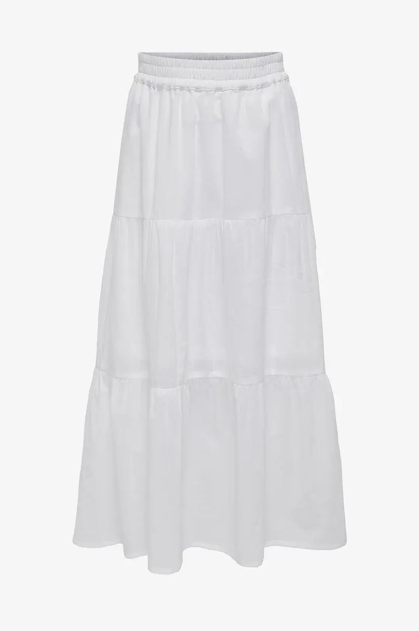Kids Only Skjørt kogMalene Long Skirt Wvn - Hvit