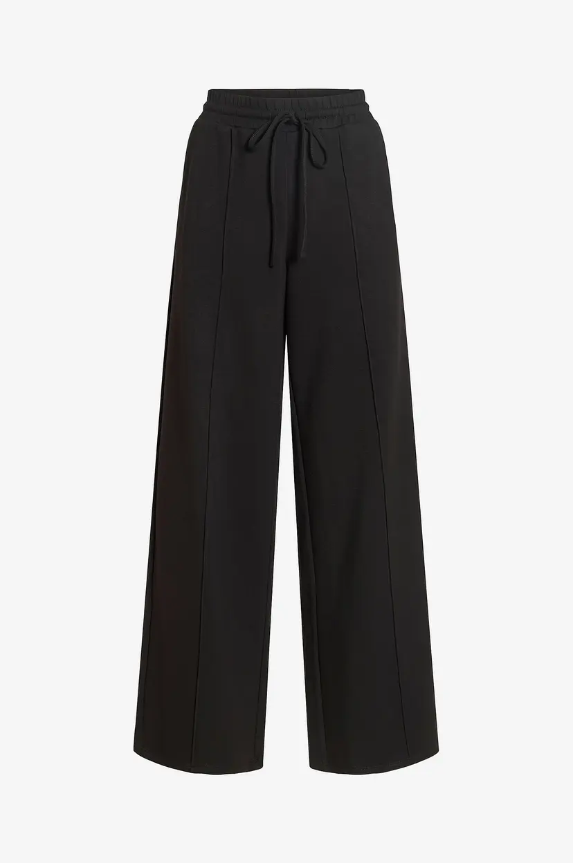 Vila Sweatpants Vitelana HW Wide Sweat - Svart