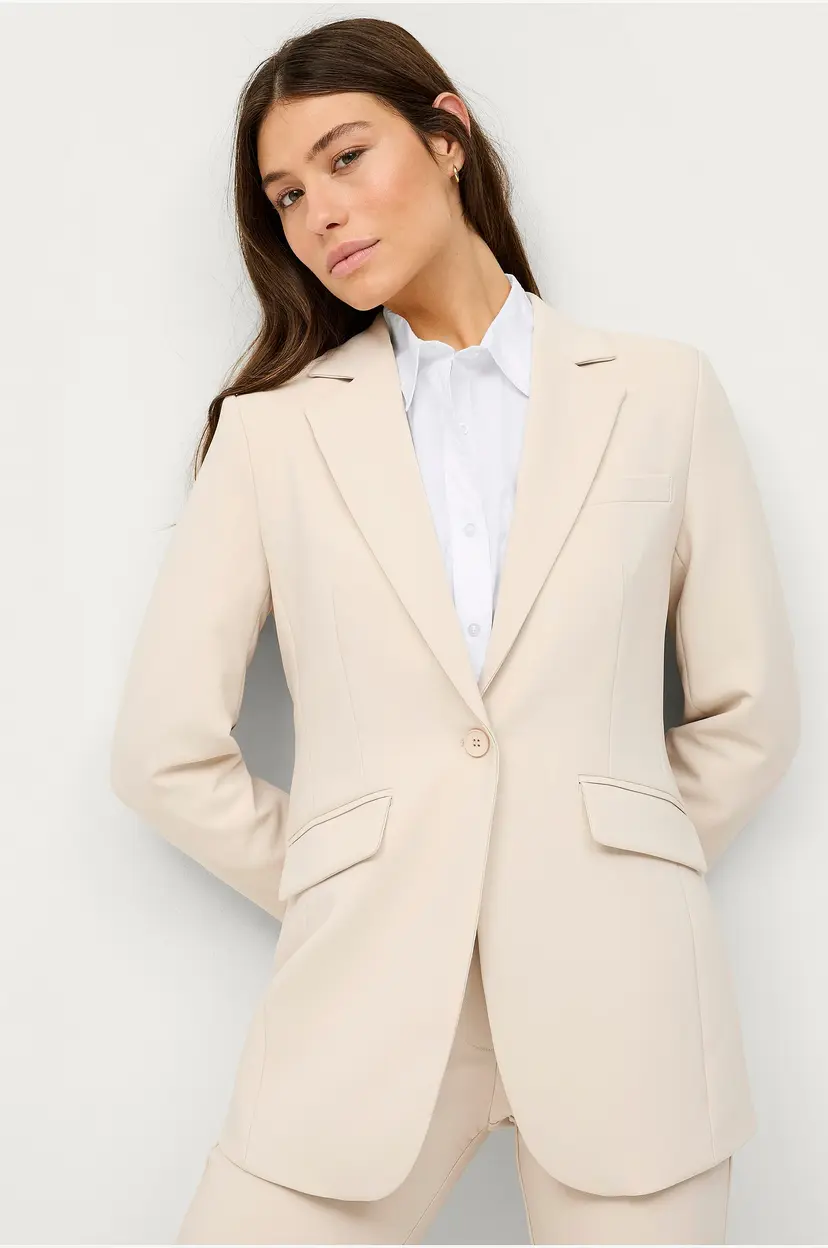 Ellos Collection Smal passform blazer - Beige
