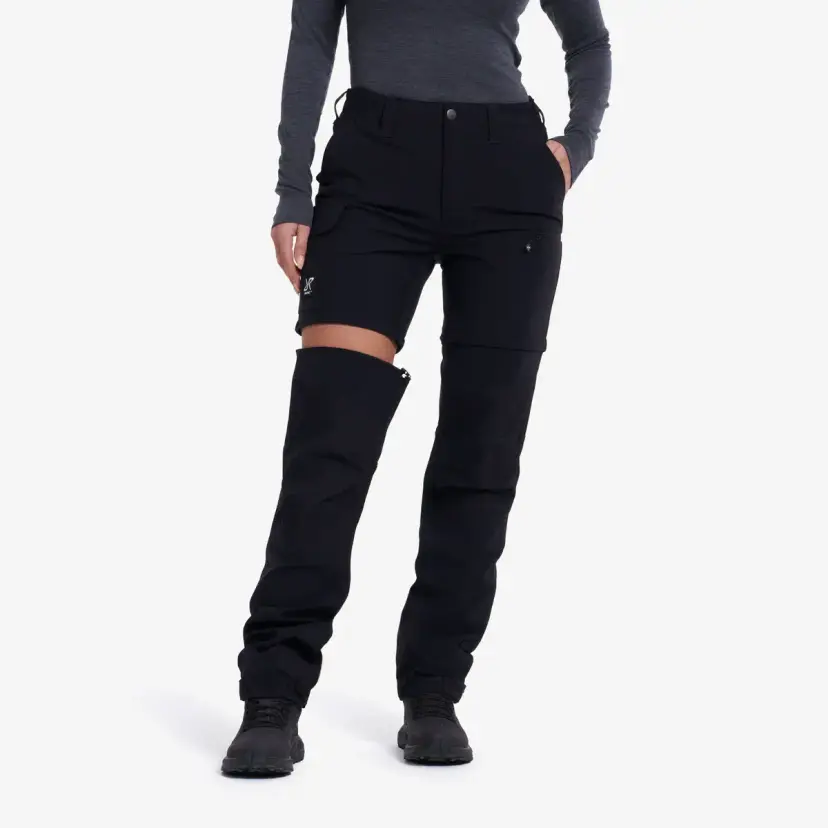 RevolutionRace Nordwand Stretch Zip-off Pants Dame Black