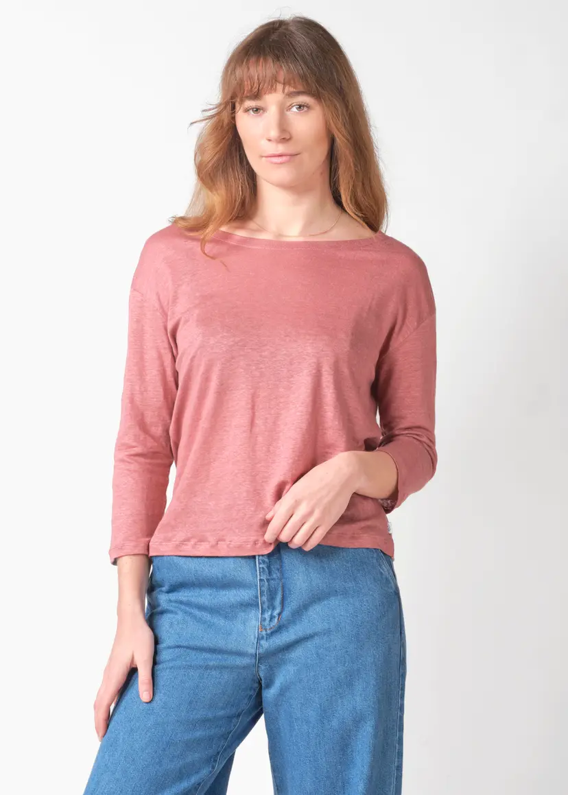 Klitmøller Collective ApS Gudrun LS tee - Faded rose