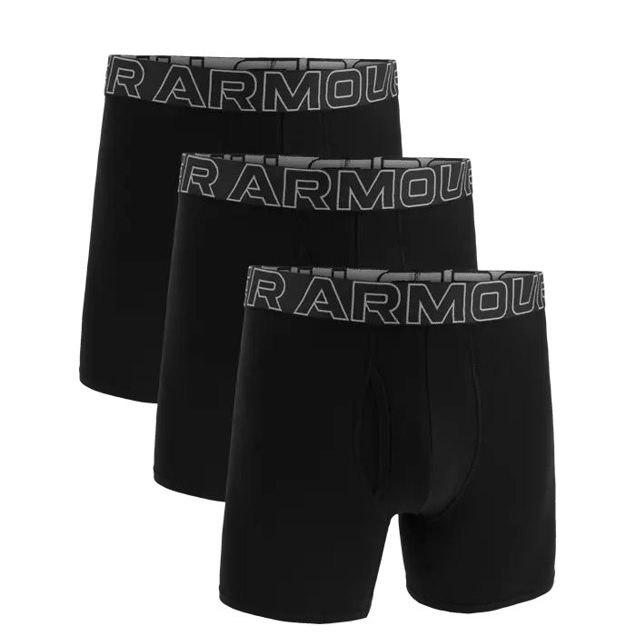 Under Armour Performance 6in Boxershorts 3-pakk Svart