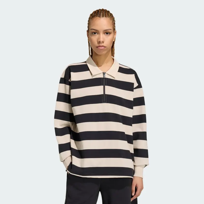 Adidas Essentials Contemporary French Terry Longsleeve Poloskjorte