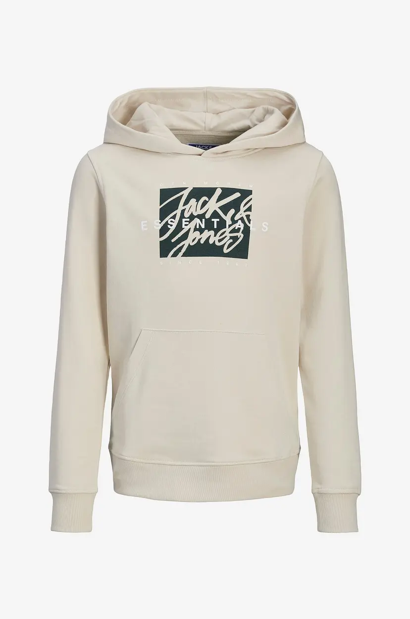 Jack & Jones Junior Hettegenser jjColton Sweat Hood Jnr - Beige