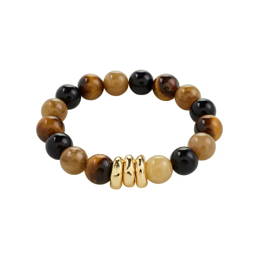 Pilgrim Pilgrim UNFOLD armbånd brun/gullbelagt