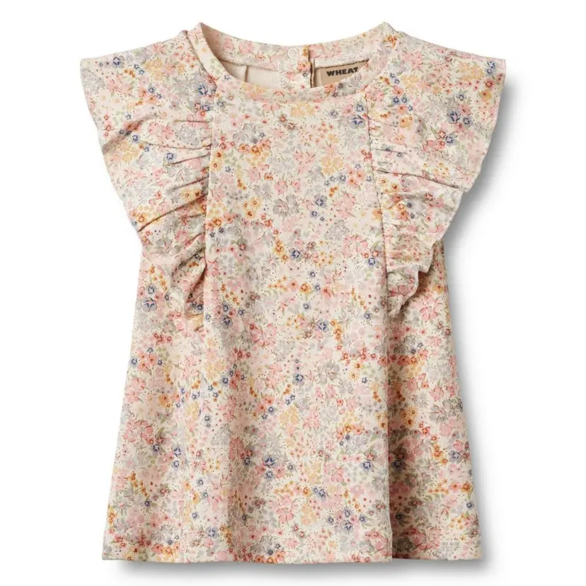 Wheat Wheat - Kjole Baby Ruffle Shirley Bright Flowers