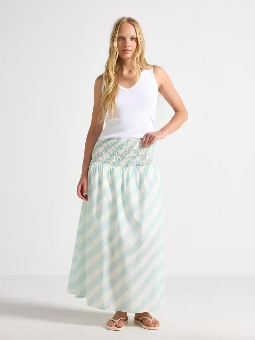 Lindex Maxi skjørt med smocked midje