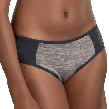 Anita Anita Truser Active Wool Sport Brief Grå/Svart 36 Dame