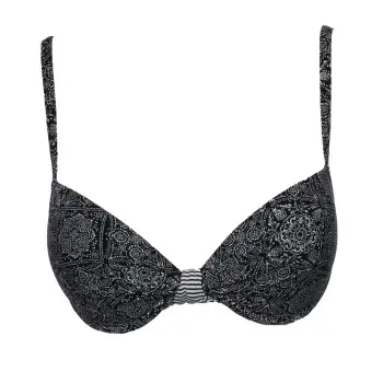Esprit Esprit San Diego Beach Padded Push Up Bikini Svart C 70 Dame