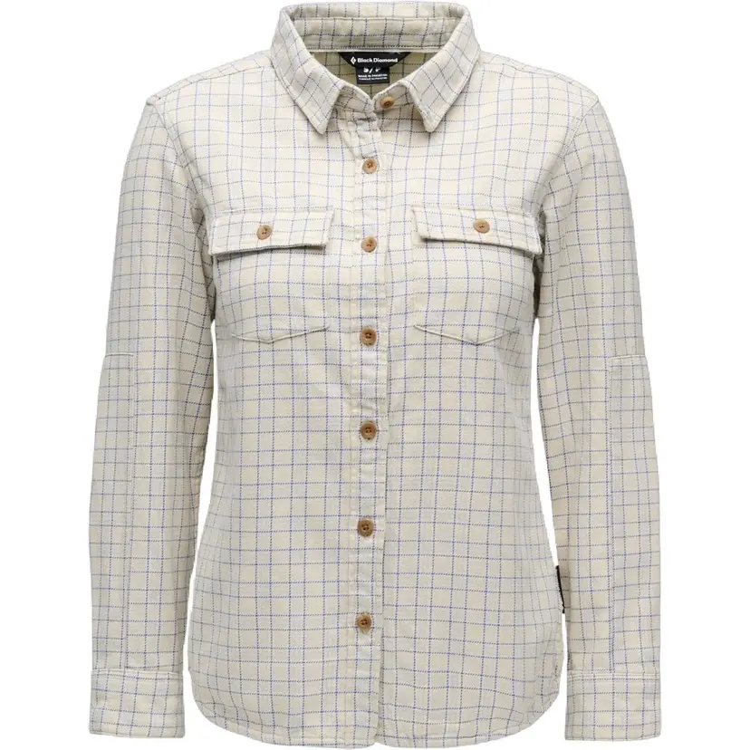 Black Diamond Black Diamond W Project Twill Ls Shirt Chalk-Fog Blue