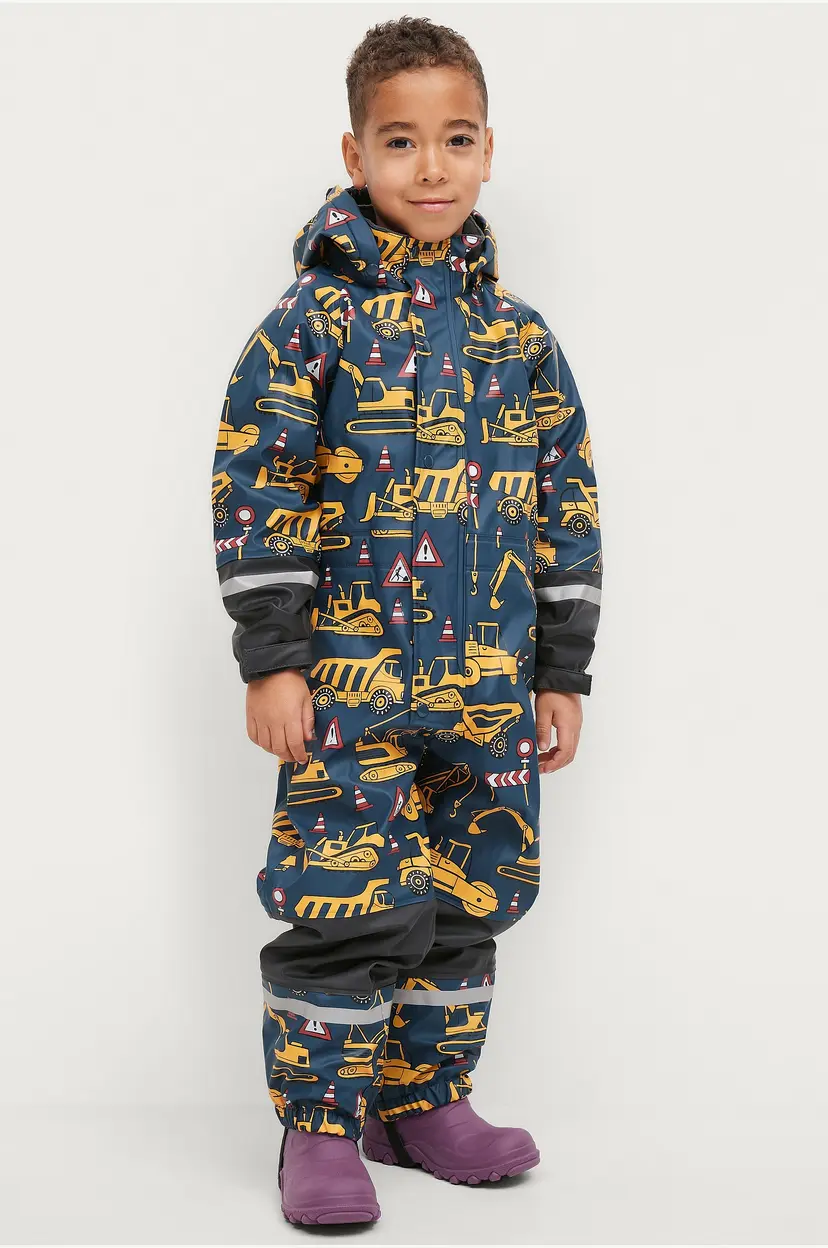 Ellos Collection Fleecefôret regndress Regna - Blå