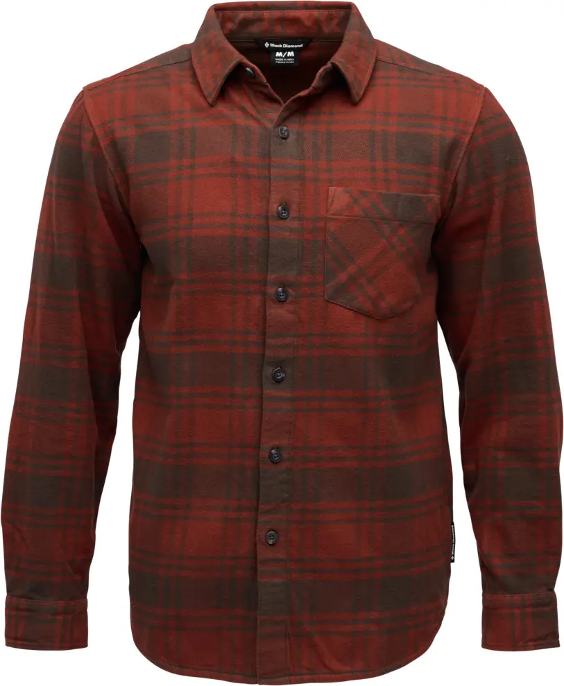 Black Diamond Black Diamond Men's Project Flannel Shirt Basalt-iron Red Plaid