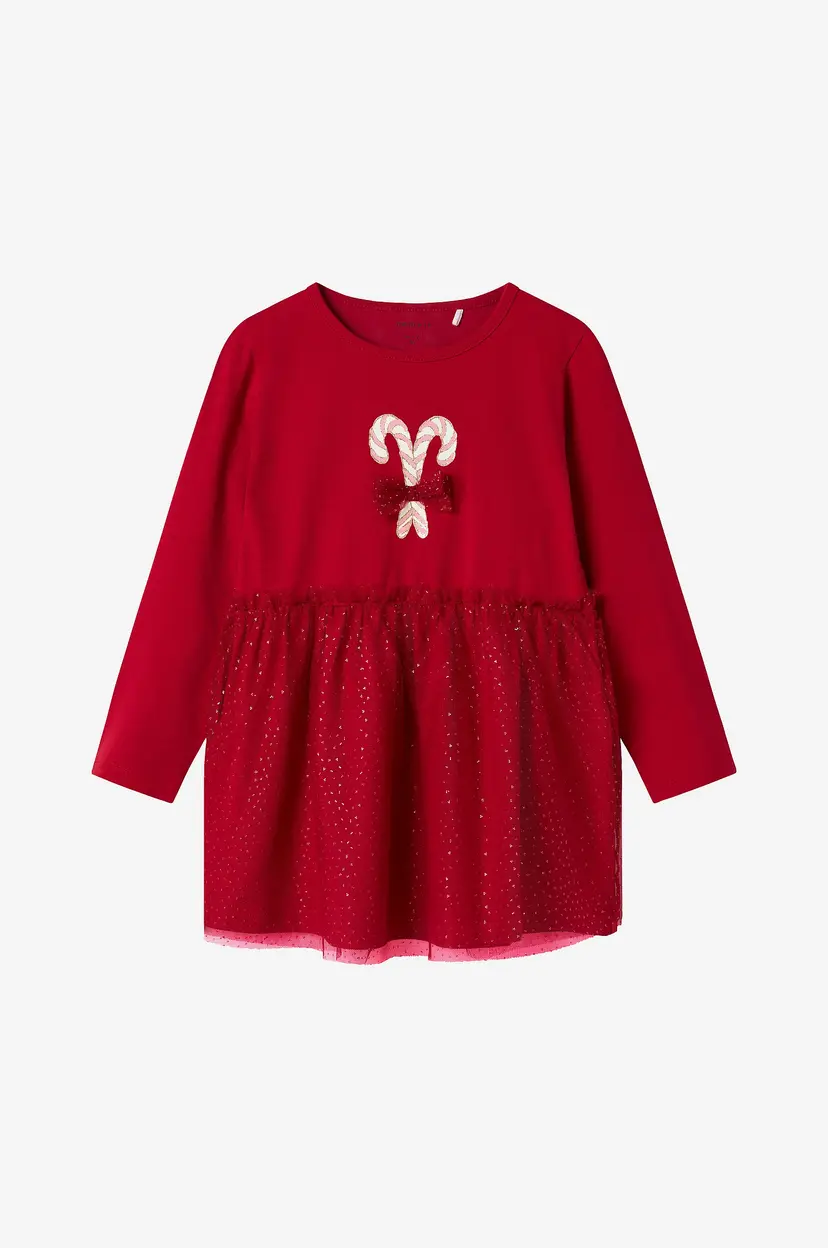 NAME IT Kjole nmFrijul LS Dress Box - Rød