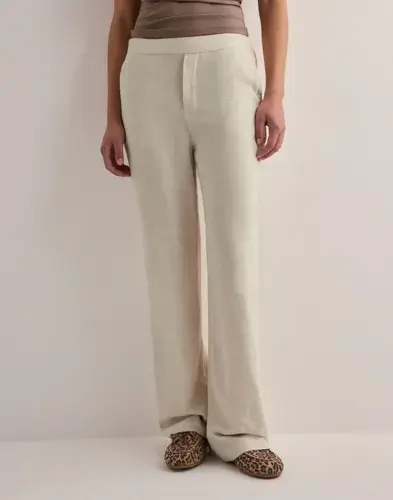 Object Collectors Item OBJECT - Beige - Objsanne Aline Wide Pant Noos