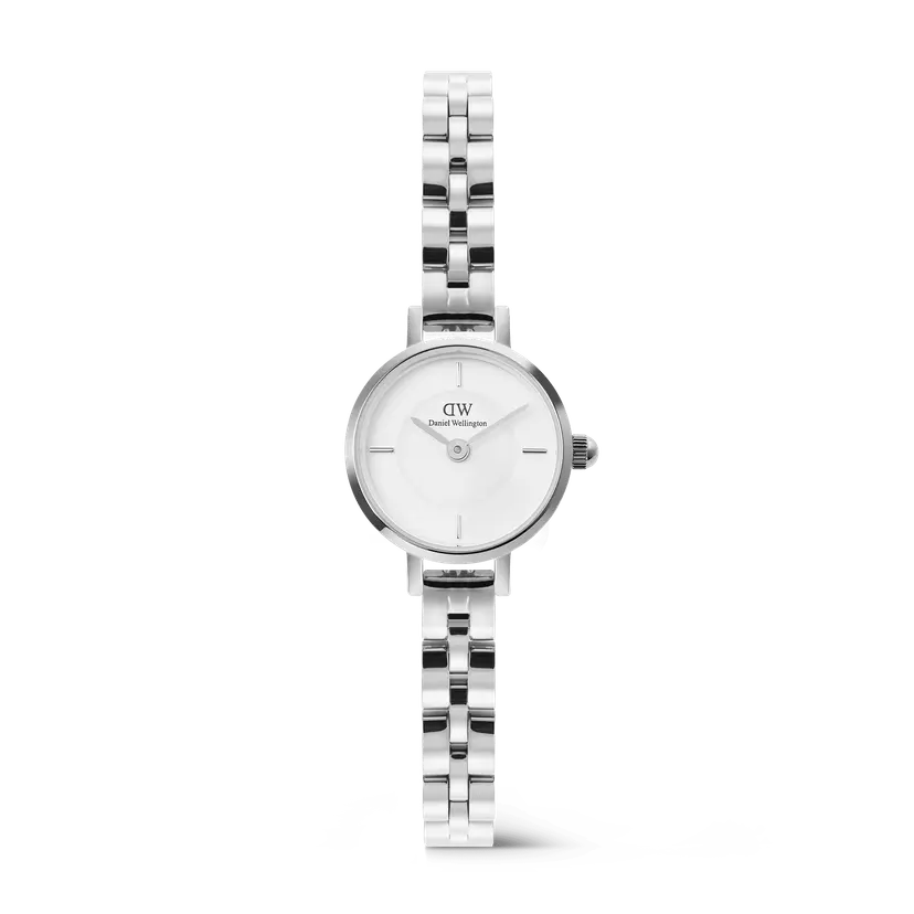 Daniel Wellington Silver 19mm Watch Petite Mini Arch 3-link White | DW