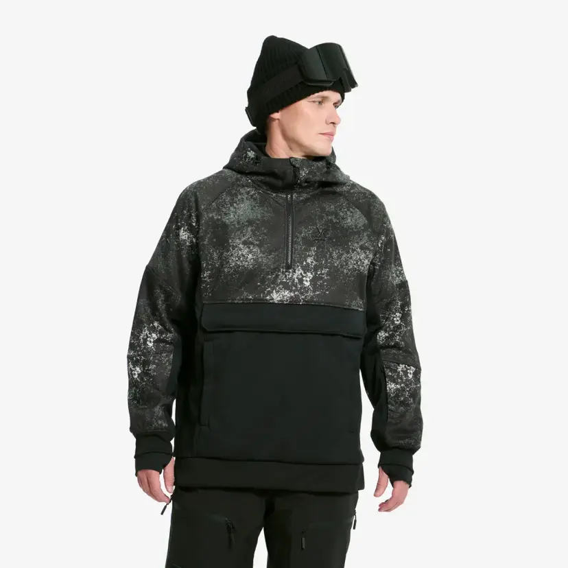 RevolutionRace Halfpipe Softshell Anorak Herre Alloy Grey/Black
