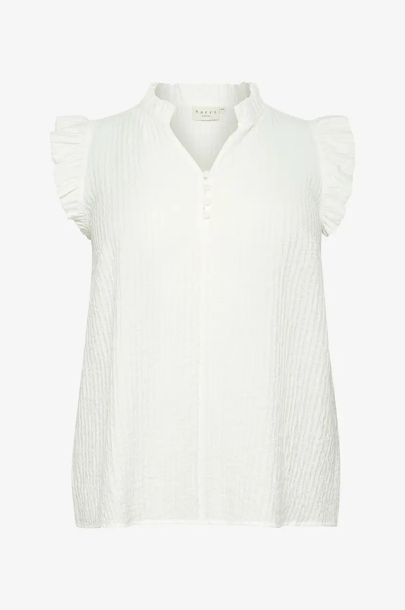 KAFFE Curve Bluse kcLyana Blouse - Hvit