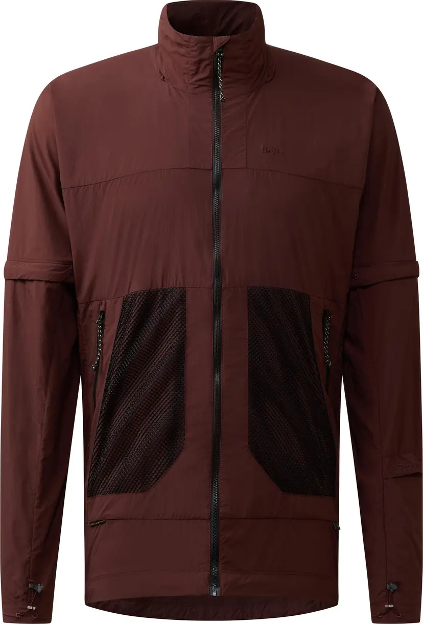 Haglöfs Haglöfs Men's Solis Zip Off Jacket Maroon Trail