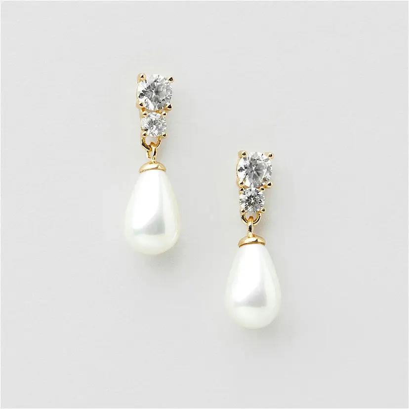 Safira Ariel Pearl Studs