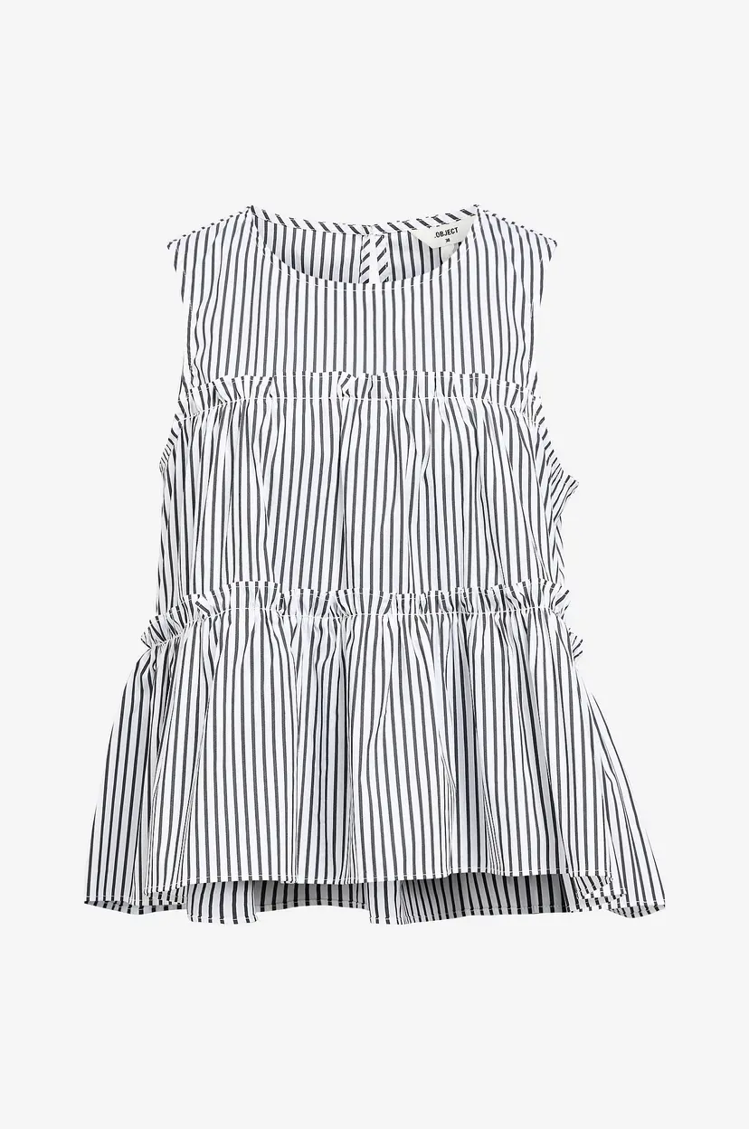 Object Collectors Item Topp objTutta S/L LO O-neck Top - Hvit