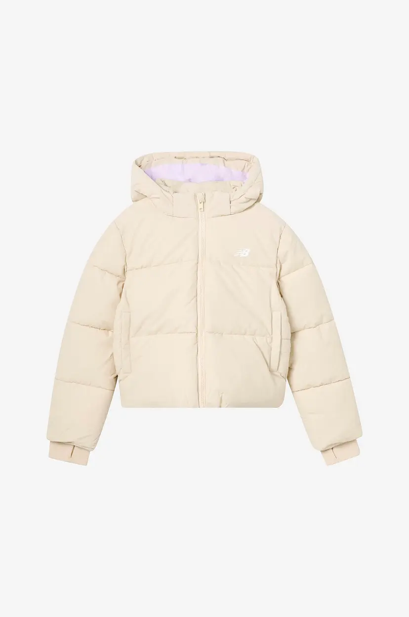 New Balance Pufferjakke NB Wide Baffle Puffer Coat - Beige