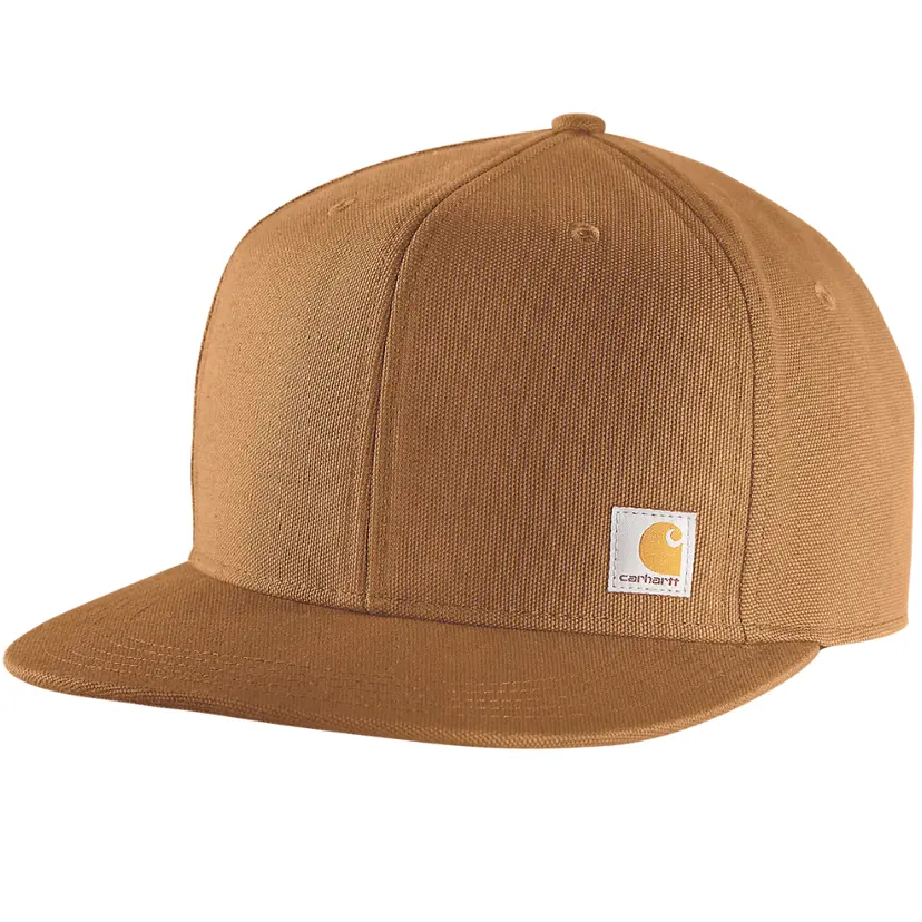 Carhartt Workwear Carhartt Workwear Carhartt M's Firm Duck Flat Brim Cap Carhartt® Brown