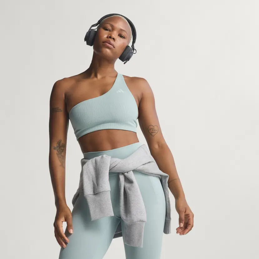 Adidas Optime Workout Rib One Shoulder Light Support BH
