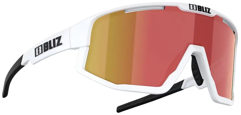 Bliz Bliz Fusion Matt White with Smoke/Red Multi