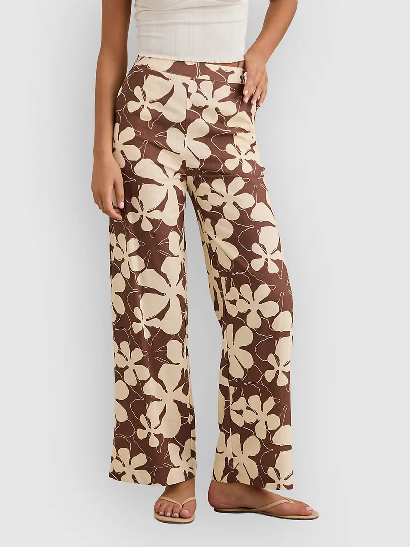 Rhythm Rhythm Melia Floral Bukse brun