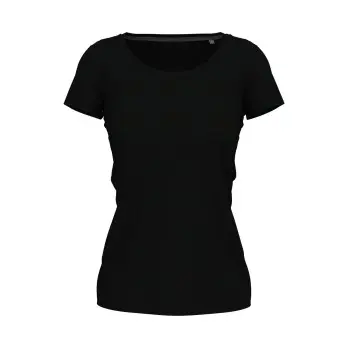 Stedman Stedman Claire Crew Neck Svart ringspunnet bomull Small Dame