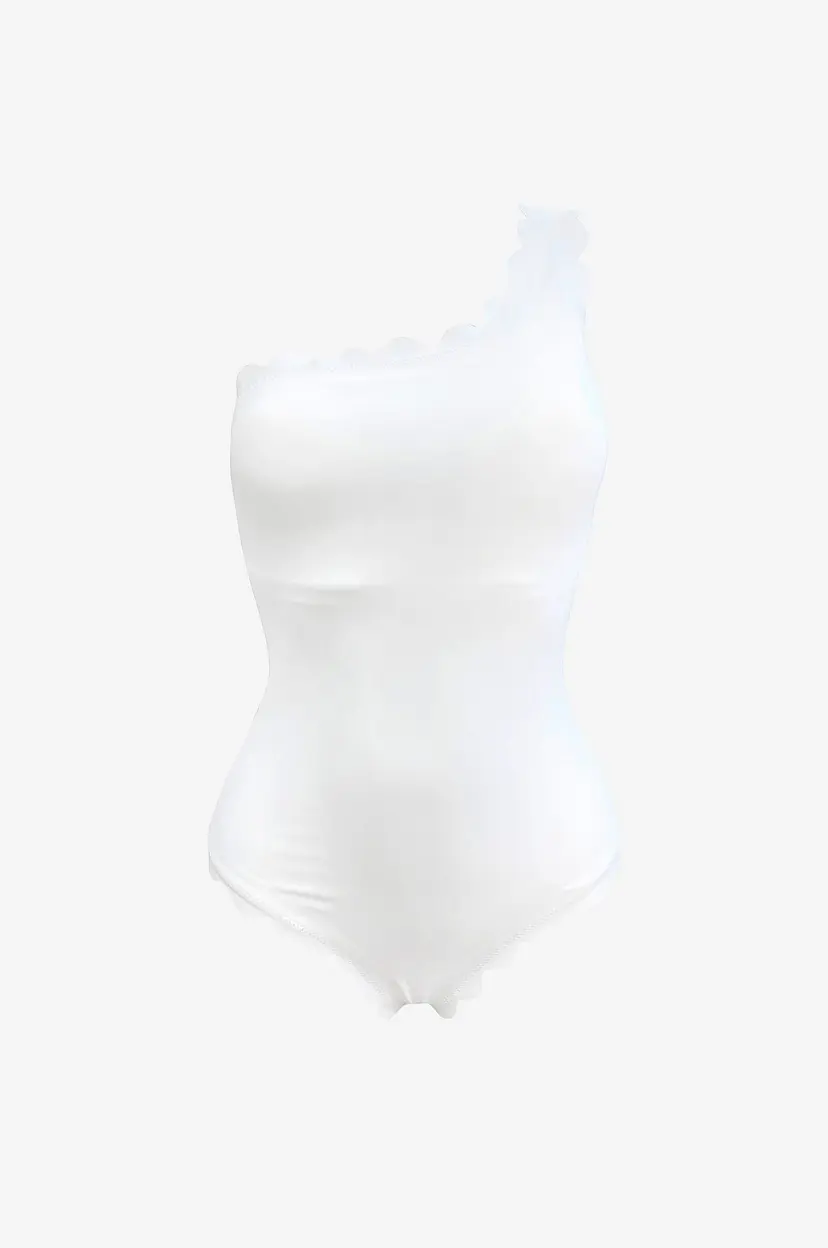 KAANDA Beach life Badedrakt Oneshoulder Onepiece - Hvit