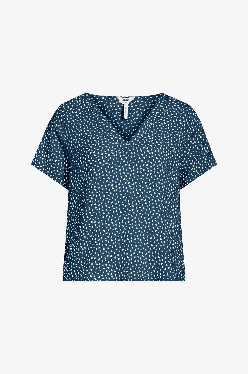 Object Collectors Item Topp objCeleste Bay S/S Top Rep - Blå