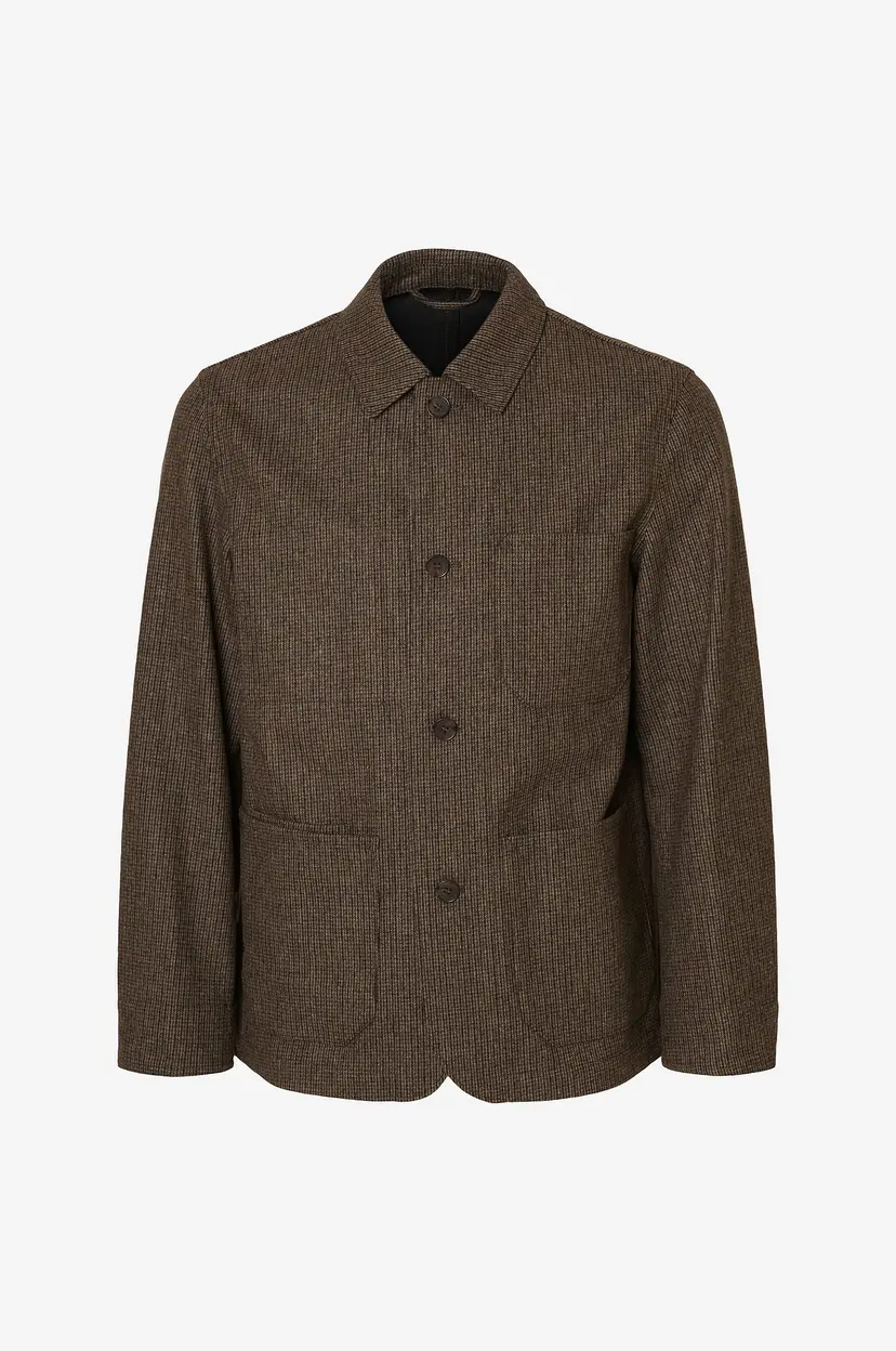 Selected Men Jakke slhLandon Wool Blend - Brun