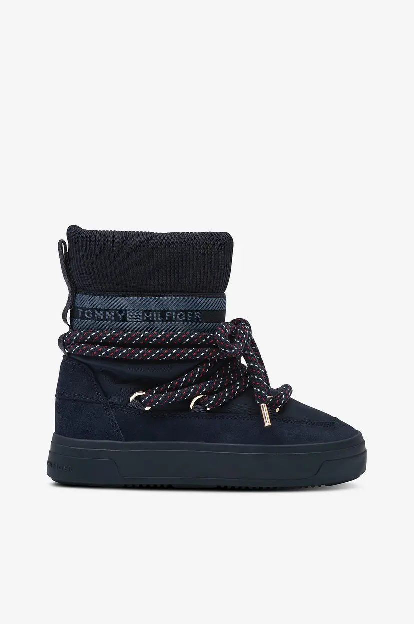 Tommy Hilfiger Vinterstøveler Tommytech Rwb Snowboot Warm - Blå